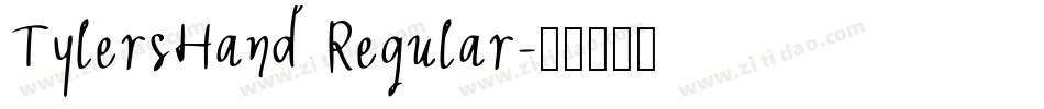 TylersHand Regular字体转换